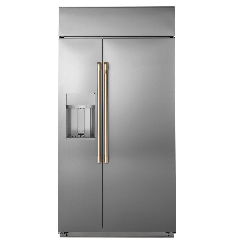 CAFE  42" Smart Built-in Side-by-side Refrigerator With Dispenser - Stainless Steel (CSB42YP2NS1)