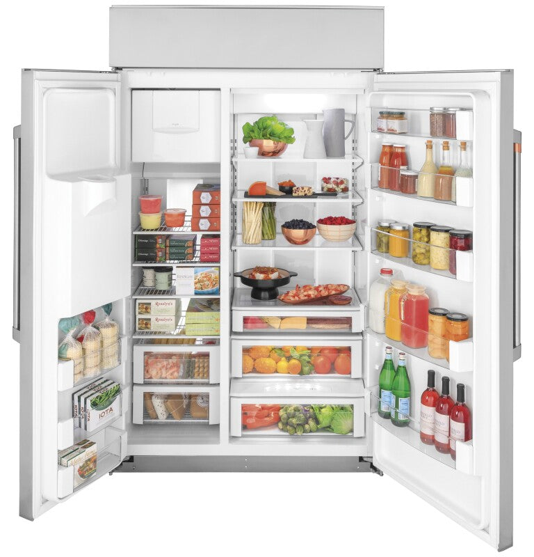 CAFE  48" Smart Built-in Side-by-side Refrigerator With Dispenser - Stainless Steel (CSB48YP2NS1)