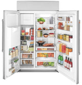 CAFE  48" Smart Built-in Side-by-side Refrigerator With Dispenser - Stainless Steel (CSB48YP2NS1)