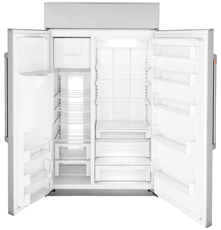 CAFE  48" Smart Built-in Side-by-side Refrigerator With Dispenser - Stainless Steel (CSB48YP2NS1)