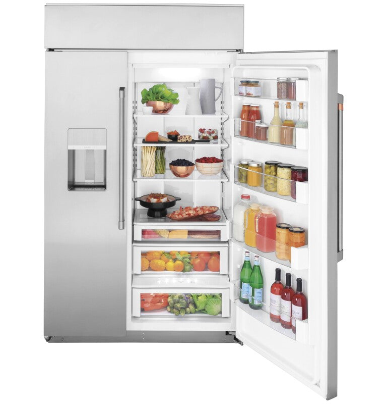 CAFE  48" Smart Built-in Side-by-side Refrigerator With Dispenser - Stainless Steel (CSB48YP2NS1)