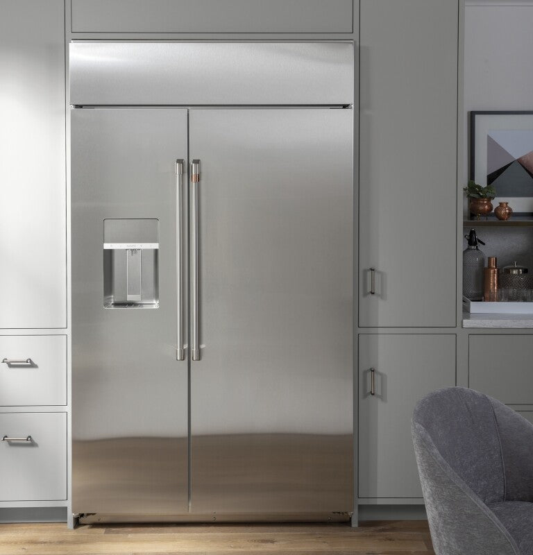 CAFE  48" Smart Built-in Side-by-side Refrigerator With Dispenser - Stainless Steel (CSB48YP2NS1)