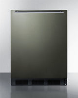 SUMMIT  24" Wide Built-In Refrigerator-Freezer, ADA Compliant - Black Stainless Steel (CT663BKBIKSHHADA)