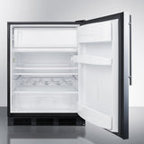 SUMMIT  24" Wide Refrigerator-Freezer - White (CT663BKSSHV)