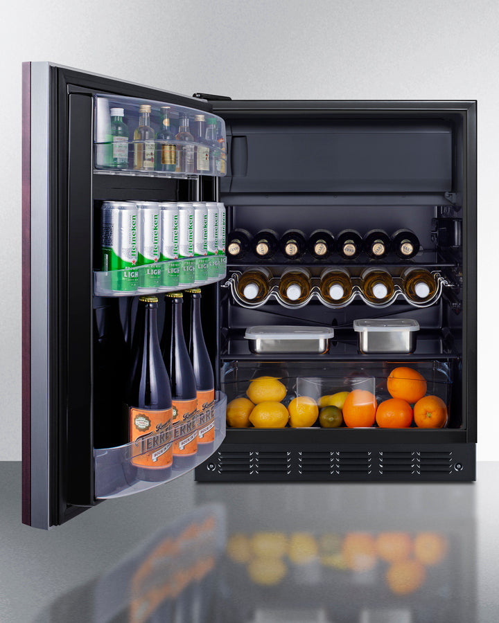 SUMMIT  24" Wide Refrigerator-Freezer, ADA Compliant (Panel Not Included) - Panel-Ready (CT66BK2SSIFADALHD)