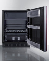 Summit 24" Wide Refrigerator-Freezer, ADA Compliant (Panel Not Included) - Panel-Ready (CT66BK2SSIFADA)