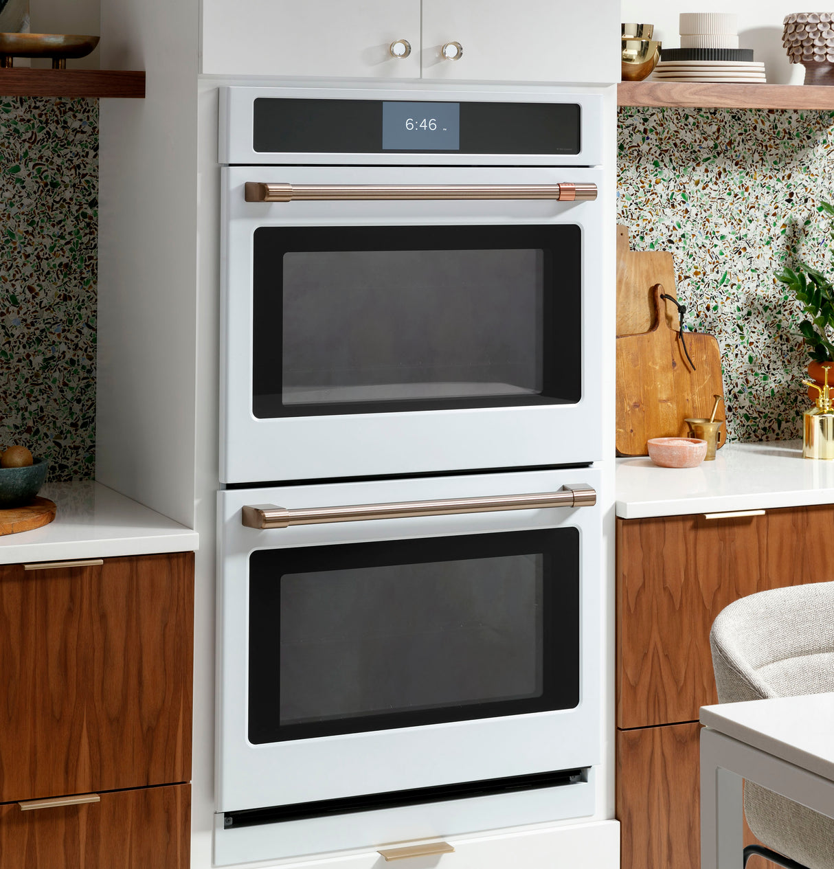 CAFE  Caf? Professional Series 30" Smart Built-in Convection Double Wall Oven - Matte White (CTD90DP4NW2)