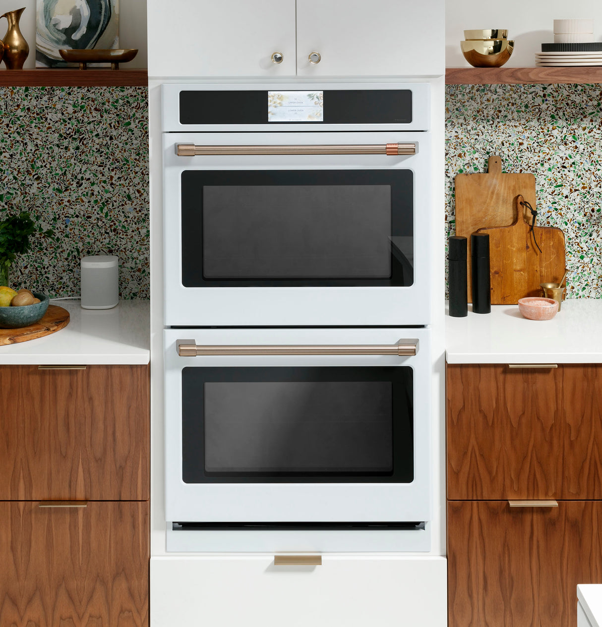 CAFE  Caf? Professional Series 30" Smart Built-in Convection Double Wall Oven - Matte White (CTD90DP4NW2)