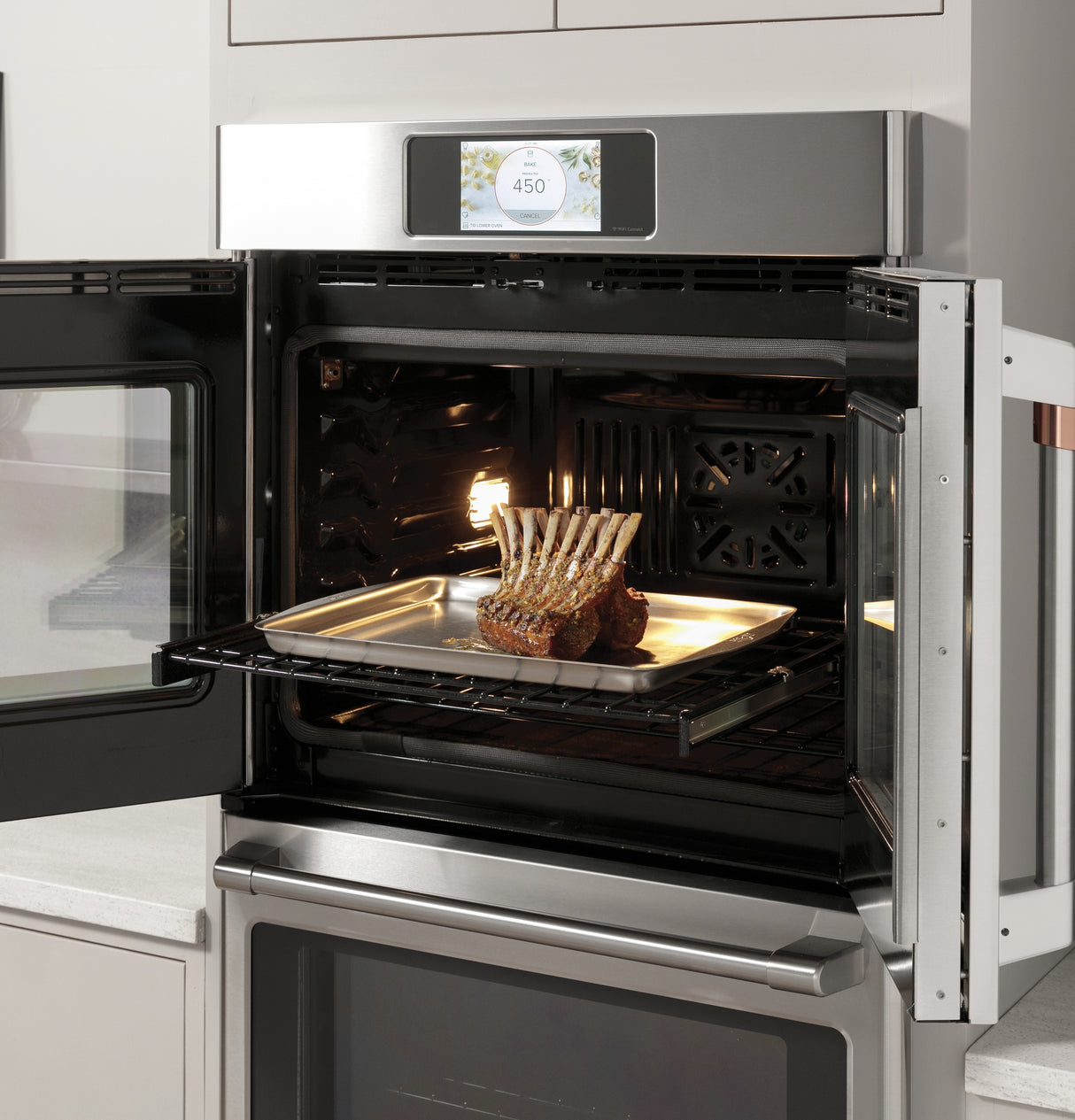 CAFE  Caf? Professional Series 30" Smart Built-in Convection French-door Double Wall Oven - Matte White (CTD90FP4NW2)