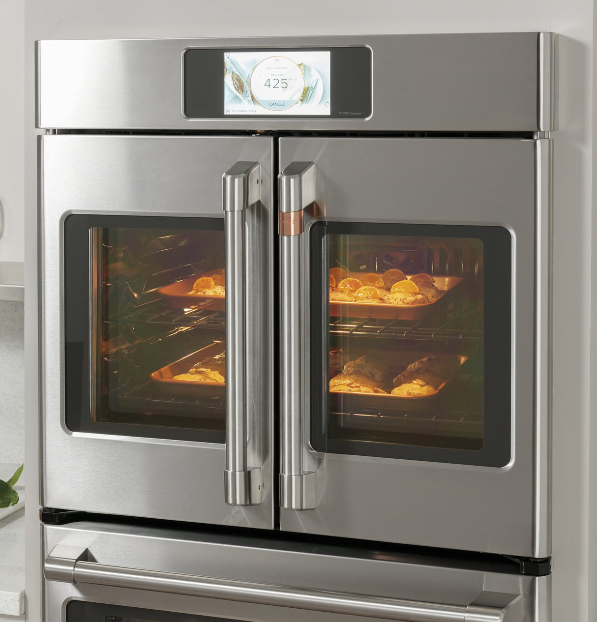 CAFE  Caf? Professional Series 30" Smart Built-in Convection French-door Double Wall Oven - Matte White (CTD90FP4NW2)