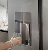 CAFE  Caf? 27.8 Cu. Ft. Smart 4-door French-door Refrigerator In Platinum Glass - Platinum Glass (CVE28DM5NS5)