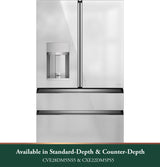 CAFE  Caf? 27.8 Cu. Ft. Smart 4-door French-door Refrigerator In Platinum Glass - Platinum Glass (CVE28DM5NS5)