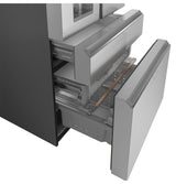 CAFE  Caf? 27.8 Cu. Ft. Smart 4-door French-door Refrigerator In Platinum Glass - Platinum Glass (CVE28DM5NS5)