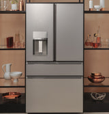 CAFE  Caf? 27.8 Cu. Ft. Smart 4-door French-door Refrigerator In Platinum Glass - Platinum Glass (CVE28DM5NS5)