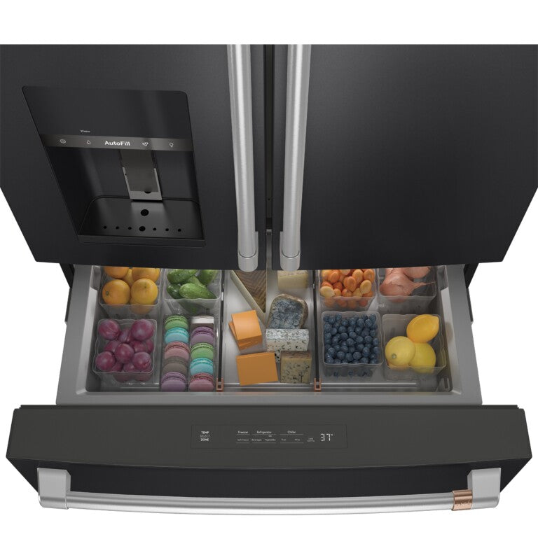 CAFE  Caf? 27.8 Cu. Ft. Smart 4-door French-door Refrigerator - Matte Black (CVE28DP3ND1)