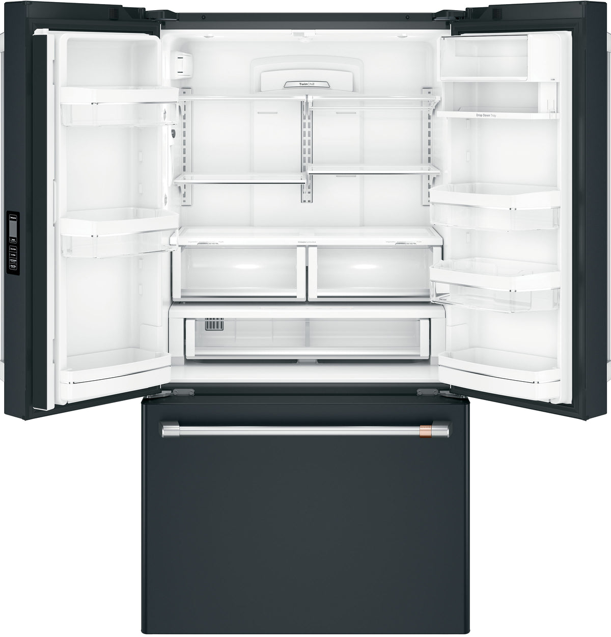 CAFE  Caf? 23.1 Cu. Ft. Smart Counter-depth French-door Refrigerator - Matte Black (CWE23SP3MD1)
