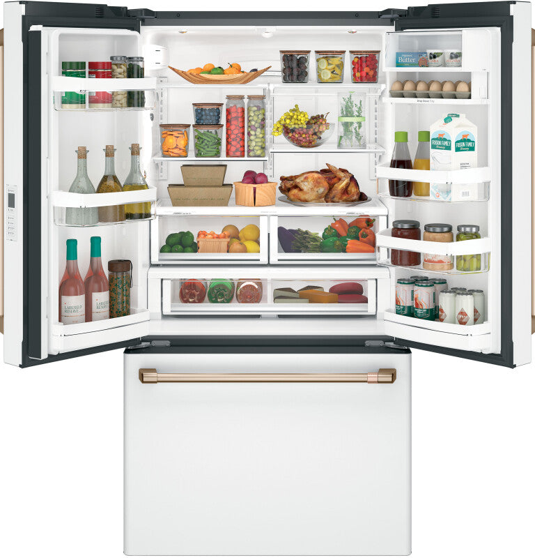 Cafe  Caf? 23.1 Cu. Ft. Smart Counter-depth French-door Refrigerator - Matte White (CWE23SP4MW2)