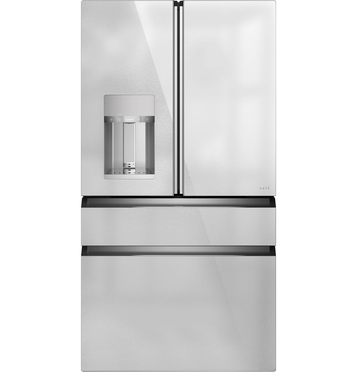CAFE  Caf? 22.3 Cu. Ft. Smart Counter-depth 4-door French-door Refrigerator In Platinum Glass - Platinum Glass (CXE22DM5PS5)