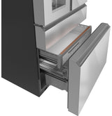 CAFE  Caf? 22.3 Cu. Ft. Smart Counter-depth 4-door French-door Refrigerator In Platinum Glass - Platinum Glass (CXE22DM5PS5)