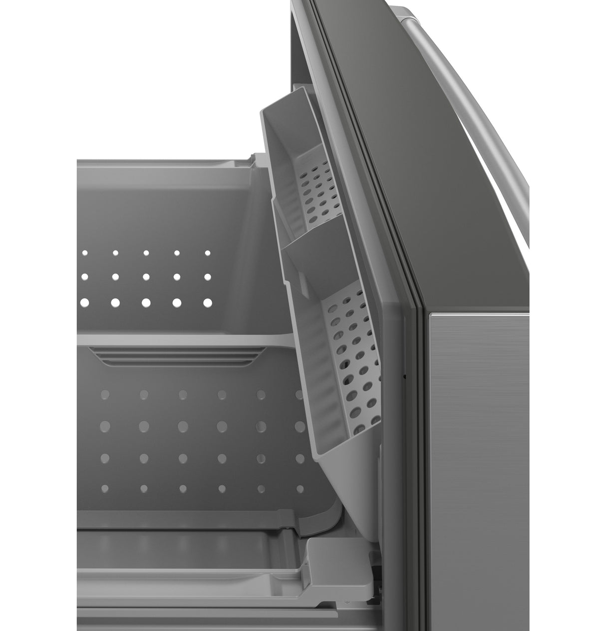 CAFE  Caf? 22.3 Cu. Ft. Smart Counter-depth 4-door French-door Refrigerator In Platinum Glass - Platinum Glass (CXE22DM5PS5)