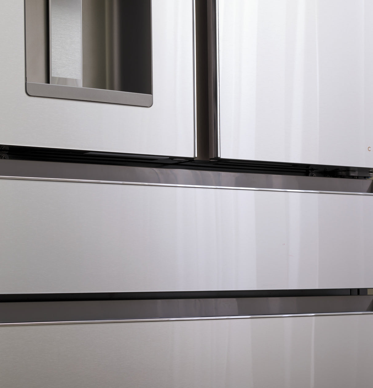 CAFE  Caf? 22.3 Cu. Ft. Smart Counter-depth 4-door French-door Refrigerator In Platinum Glass - Platinum Glass (CXE22DM5PS5)