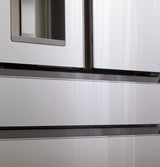 CAFE  Caf? 22.3 Cu. Ft. Smart Counter-depth 4-door French-door Refrigerator In Platinum Glass - Platinum Glass (CXE22DM5PS5)