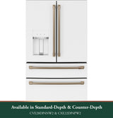 CAFE  Energy Star 22.3 Cu. Ft. Smart Counter-depth 4-door French-door Refrigerator - Matte White (CXE22DP4PW2)
