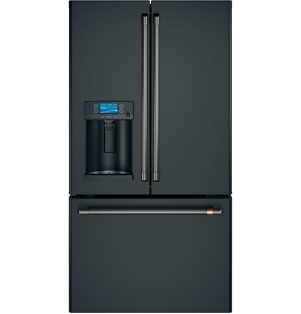 CAFE  Caf? 22.1 Cu. Ft. Smart Counter-depth French-door Refrigerator With Hot Water Dispenser - Matte Black (CYE22TP3MD1)