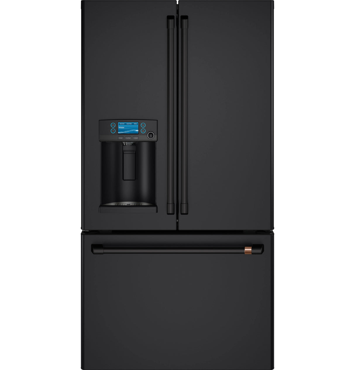 CAFE  Caf? 22.1 Cu. Ft. Smart Counter-depth French-door Refrigerator With Hot Water Dispenser - Matte Black (CYE22TP3MD1)