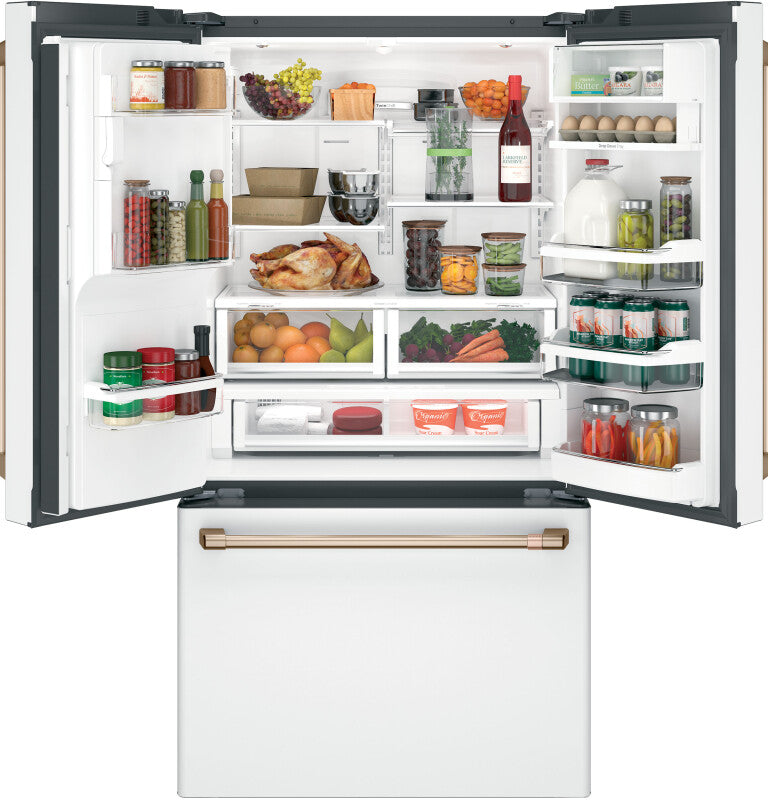 Cafe  Caf? 22.1 Cu. Ft. Smart Counter-depth French-door Refrigerator With Hot Water Dispenser - Matte White (CYE22TP4MW2)
