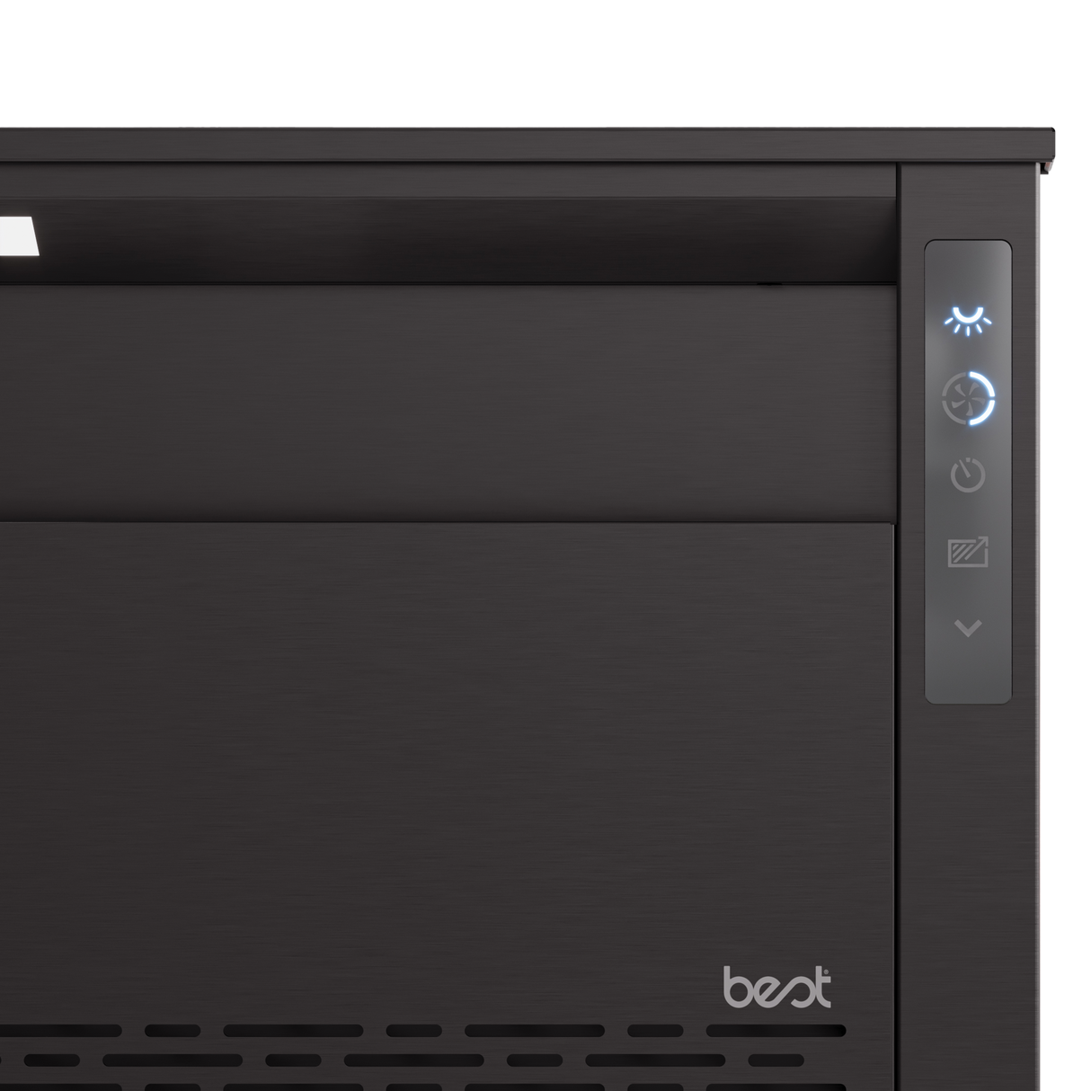 BEST RANGE HOODS  36-inch Downdraft Range Hood, Blower Sold Separately, Black Stainless Steel (d49m Series) - Black Stainless Steel (D49M36BLS)