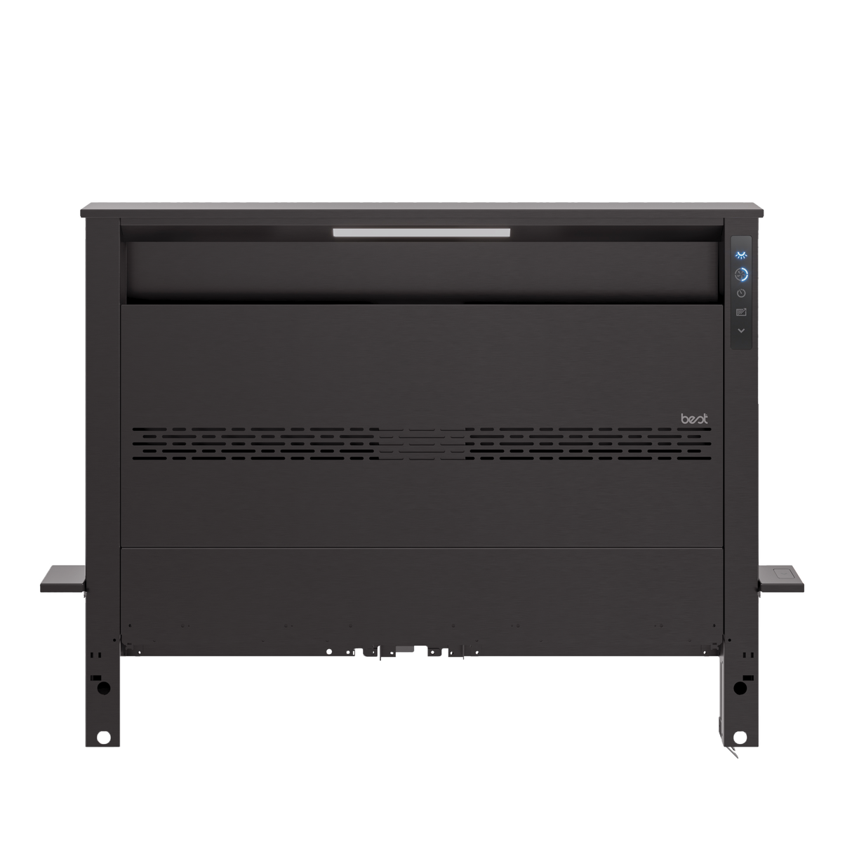 BEST RANGE HOODS  36-inch Downdraft Range Hood, Blower Sold Separately, Black Stainless Steel (d49m Series) - Black Stainless Steel (D49M36BLS)