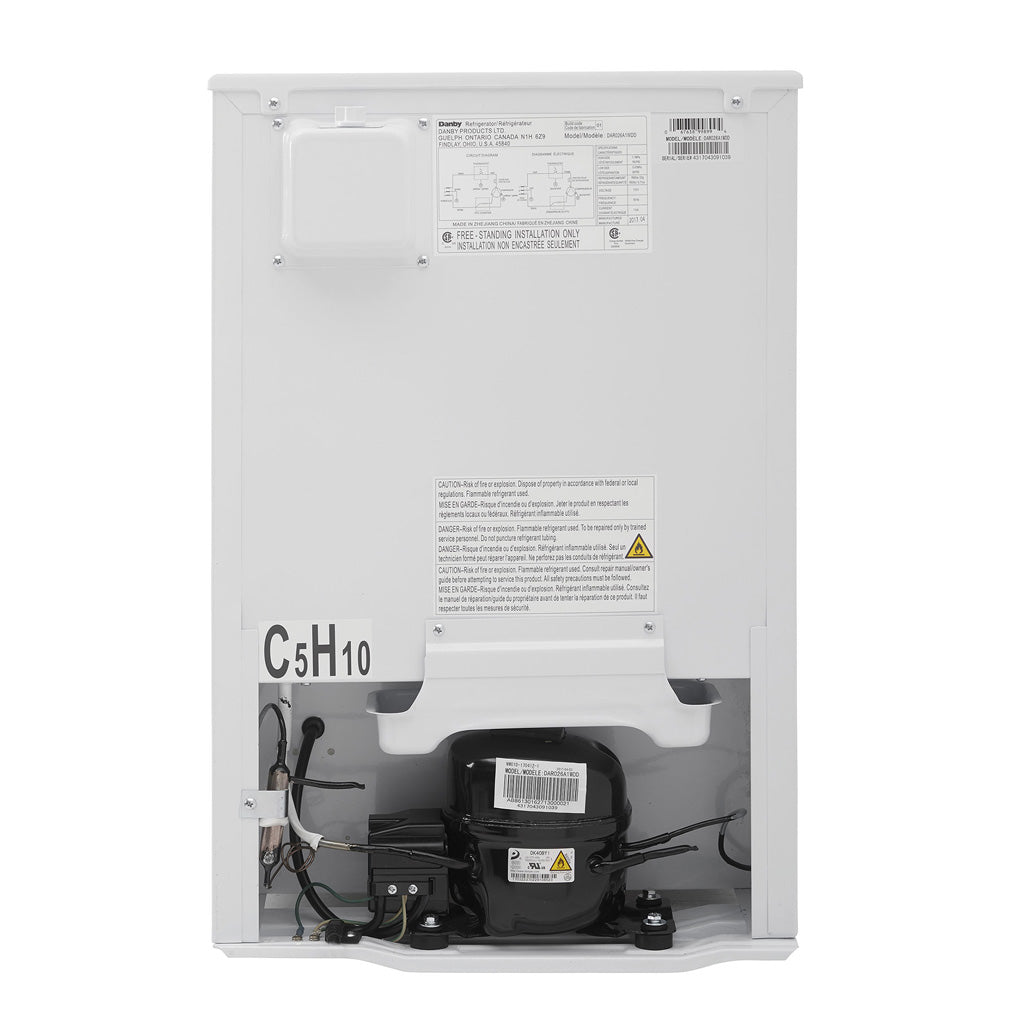 DANBY  2.6 Cu. Ft. Compact Fridge - White (DAR026A1WDD)