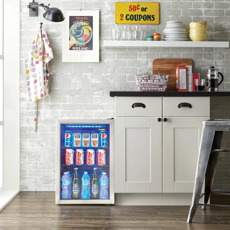 DANBY Danby 2.6 cu. ft. Free-Standing Beverage Center in Stainless Steel -  (DBC026A1BSSDB)