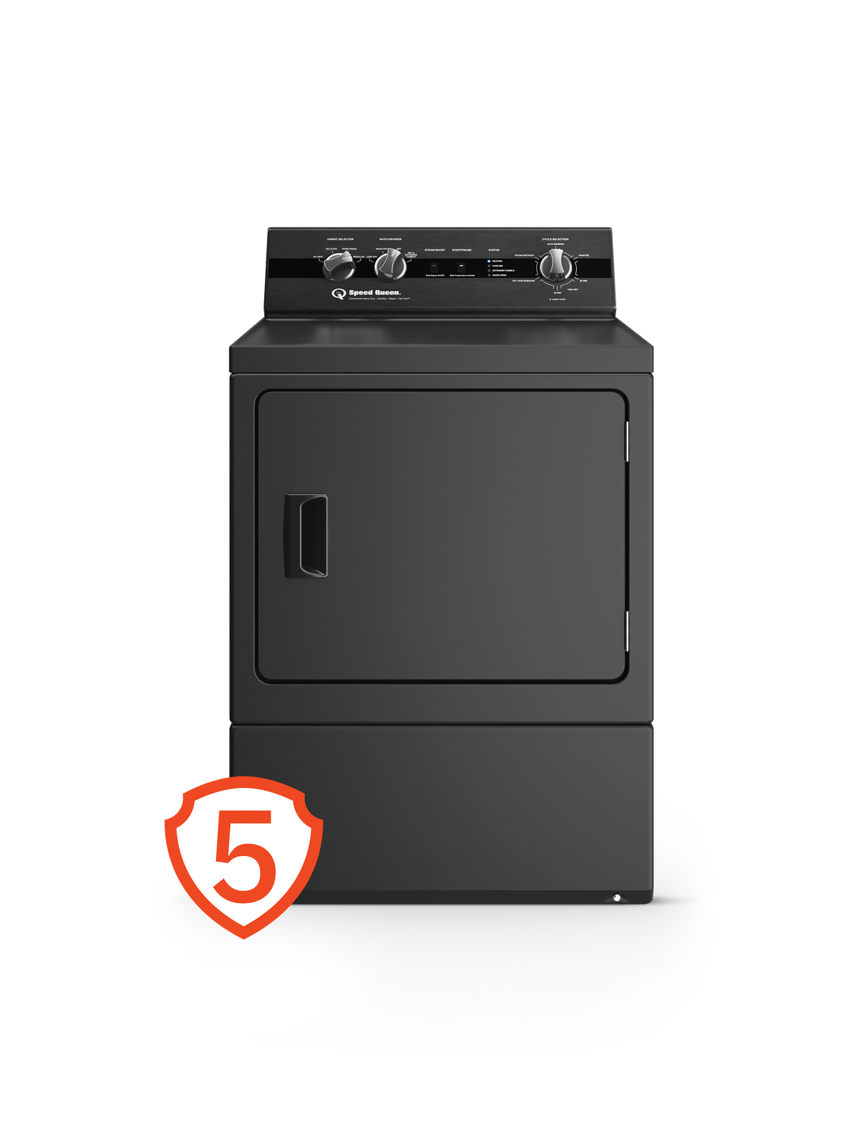 Speed Queen  DC5 Sanitizing Electric Dryer with Pet Plus™ - Matte Black (DC5004BE)