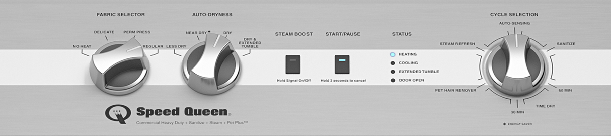 Speed Queen  DC5 Sanitizing Electric Dryer with Pet Plus™ - White (DC5004WE)