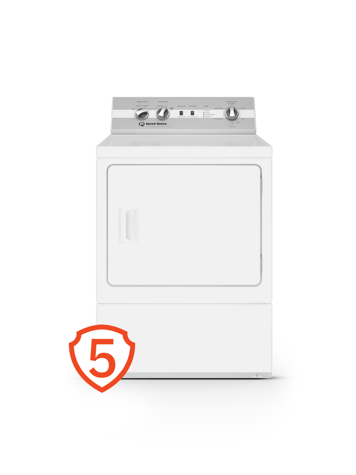 Speed Queen  DC5 Sanitizing Gas Dryer with Pet Plus™ - White (DC5004WG)