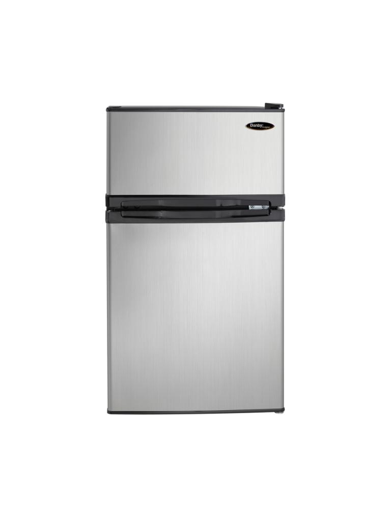 DANBY  Designer 3.1 cu. ft. 2-door Compact Fridge Look - Stainless Steel (DCR031B1BSLDD)