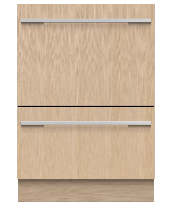 Fisher Paykel Integrated Double DishDrawer Dishwasher, Tall, Sanitize - Panel Ready (DD24DHTI9N)