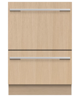 Fisher Paykel Integrated Double DishDrawer Dishwasher, Tall, Sanitize - Panel Ready (DD24DHTI9N)
