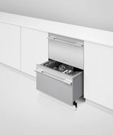 Fisher Paykel Integrated Double DishDrawer Dishwasher, Sanitize - Panel Ready (DD24DI9N)