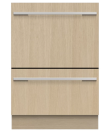 Fisher Paykel Integrated Double DishDrawer Dishwasher, Tall, Sanitize - Panel Ready (DD24DTI9N)