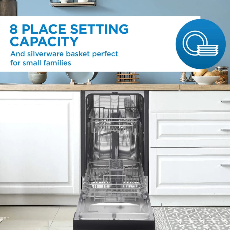 Danby  18″ Wide Built-in Dishwasher - Other (DDW1804EBSS)