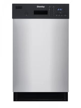 DANBY 18″ Wide Built-in Dishwasher - Stainless Steel (DDW1804EBSS)