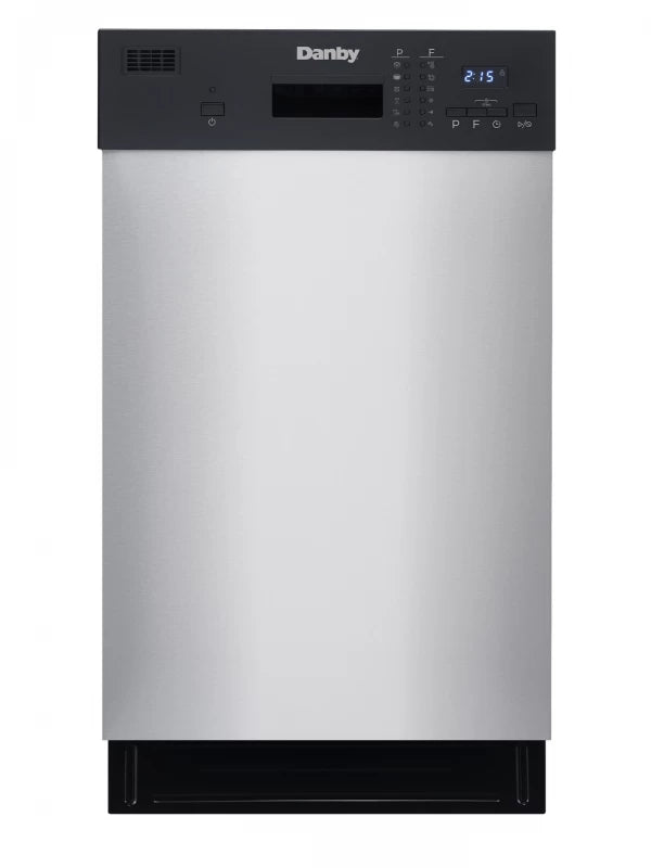 DANBY 18″ Wide Built-in Dishwasher - Stainless Steel (DDW1804EBSS)