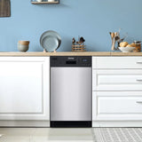 DANBY 18″ Wide Built-in Dishwasher - Stainless Steel (DDW1804EBSS)
