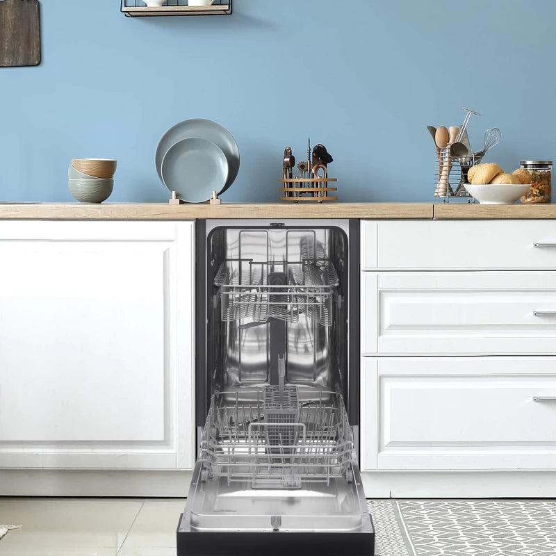DANBY 18″ Wide Built-in Dishwasher - Stainless Steel (DDW1804EBSS)