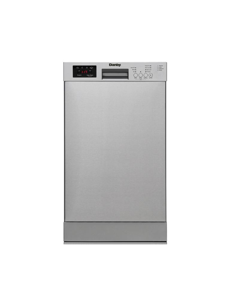 DANBY  18″ Wide Built-in Dishwasher - Stainless Steel (DDW18D1ESS)