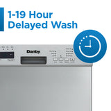 DANBY  18″ Wide Built-in Dishwasher - Stainless Steel (DDW18D1ESS)