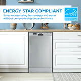 DANBY  18″ Wide Built-in Dishwasher - Stainless Steel (DDW18D1ESS)